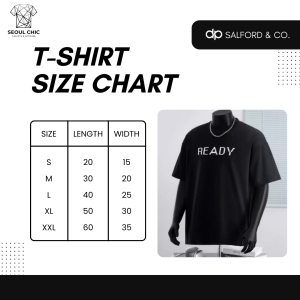 Áo Thun READY Unisex Form Oversize – Áo Phông Basic Streetwear Nam Nữ Cotton Cao Cấp