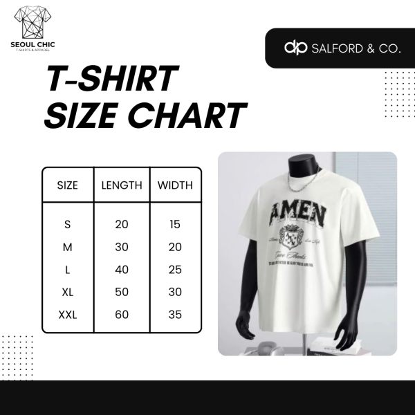 Áo Thun AMEN Unisex Form Oversize – Áo Phông Streetwear Varsity Nam Nữ Cotton Cao Cấp